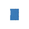 Rubber band folder LYRECO A4 3-cl blue 10/pc