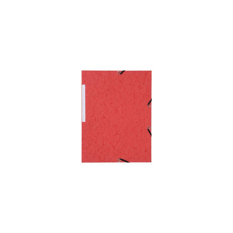 Rubber band folder LYRECO A4 3-kl red 10/pc