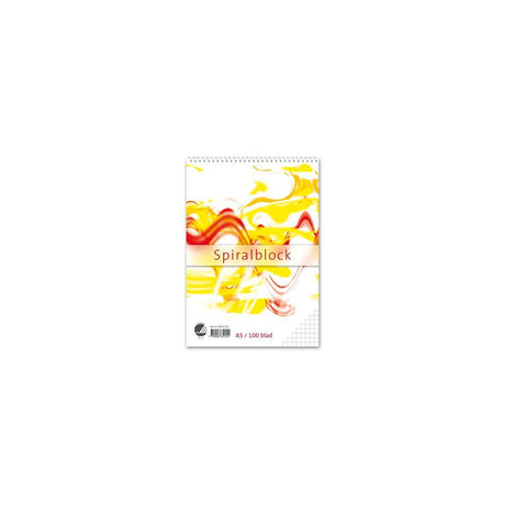 Spiral pad A5 60g 100 sheets squared