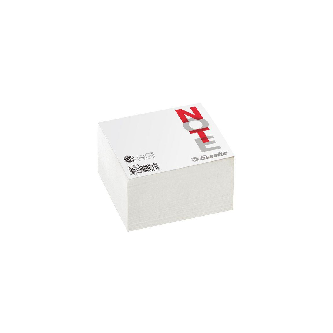 Block cube 100x100x50mm 500 sheets white