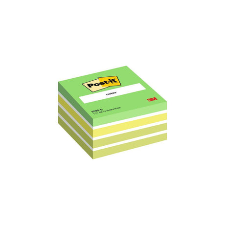 Notes POST-IT cube 76x76mm green/white