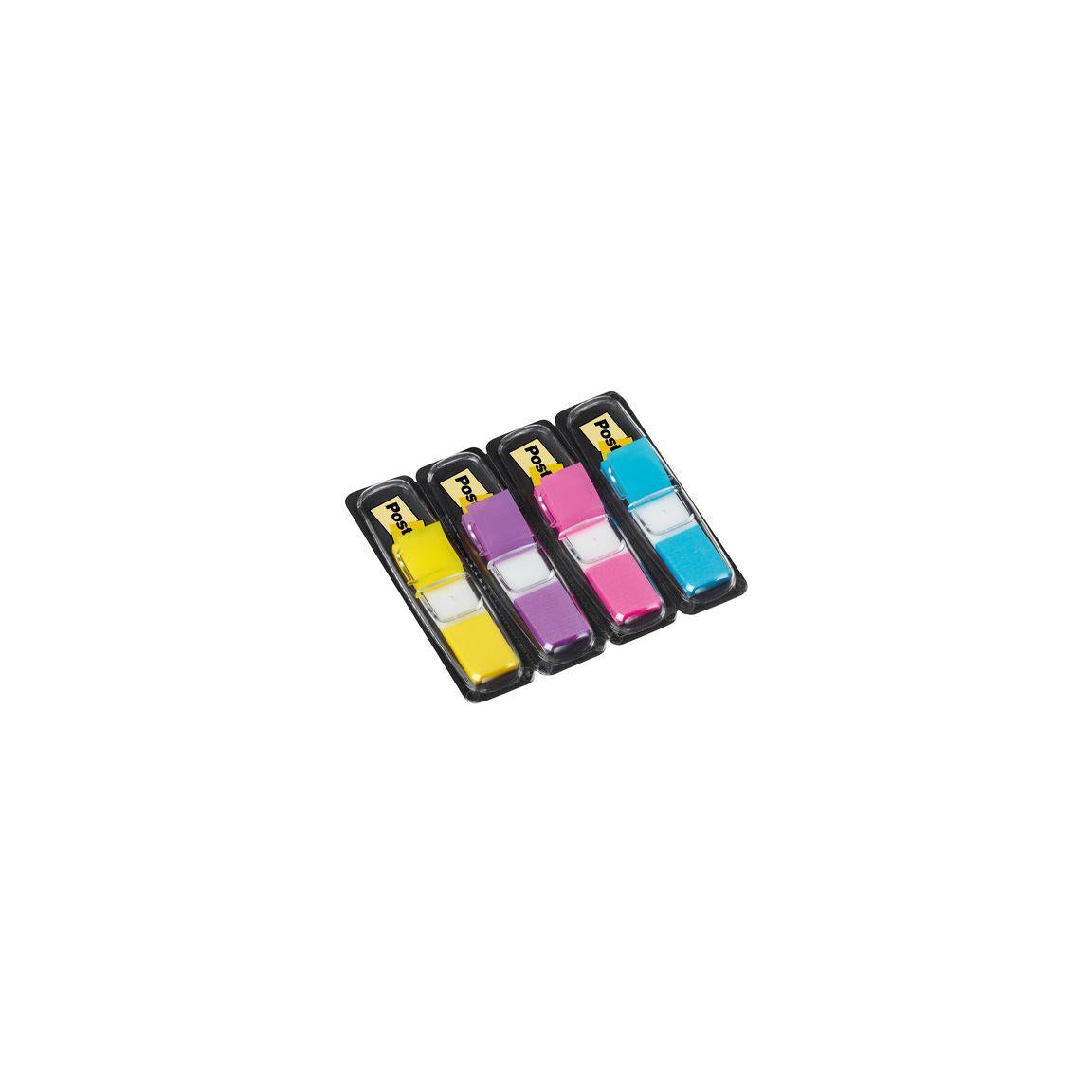 Index POST-IT 12X43mm neon 140/fp