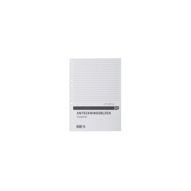 Notepad A4 100 sheets hole TF line