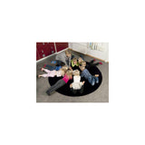 Carpet round 250 cm black