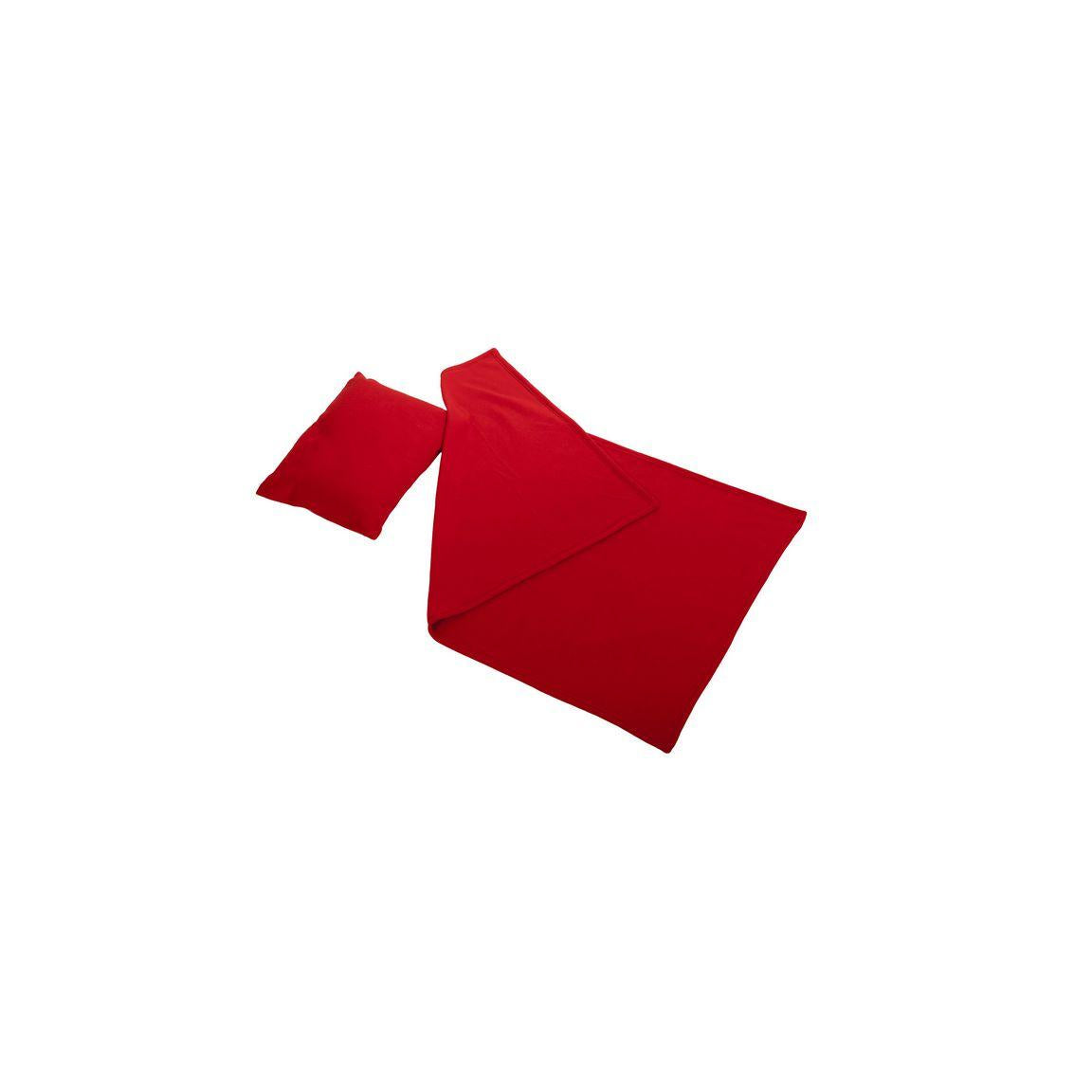 Vilset cushion and blanket red