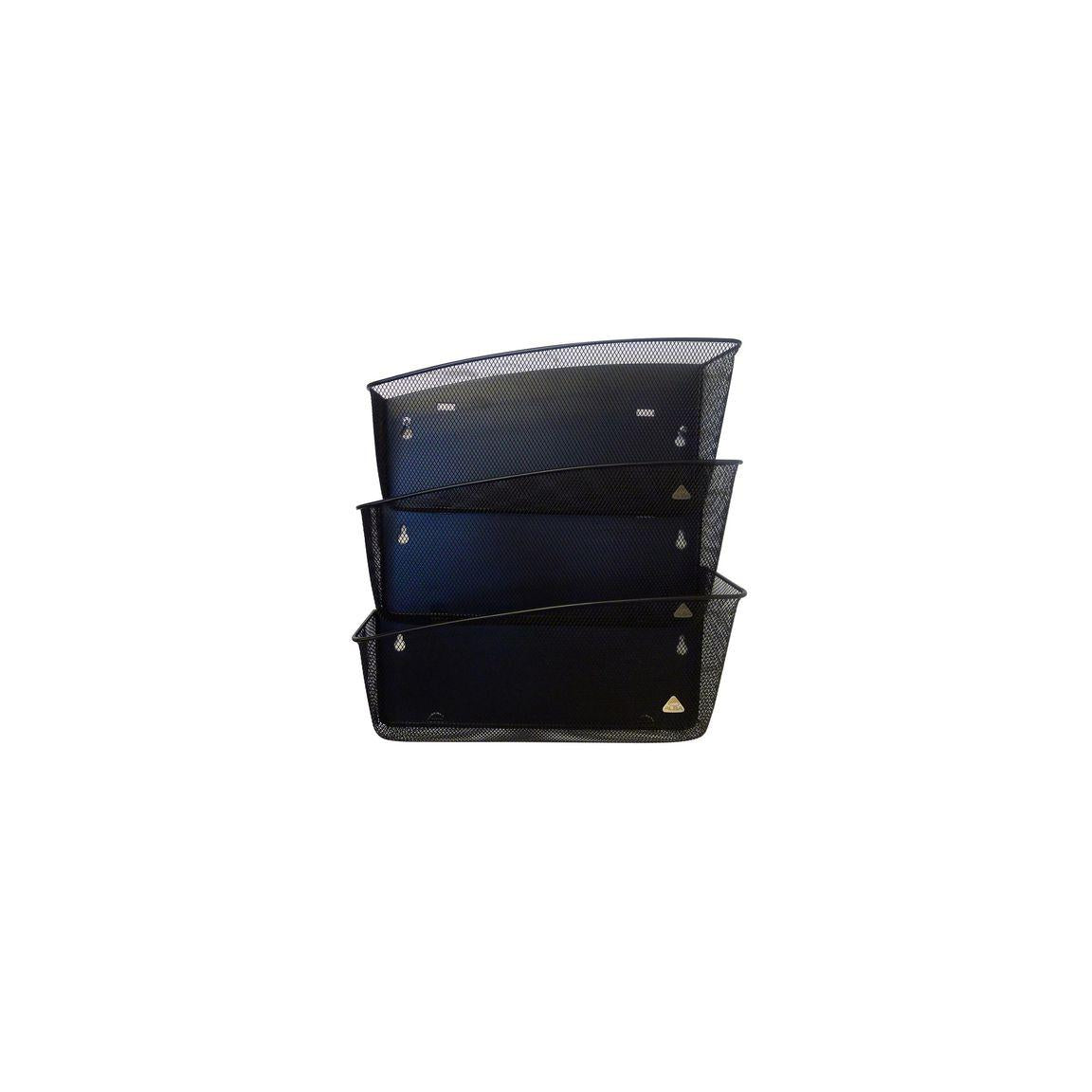 Form tray ALBA A4L 3-compartment black metal