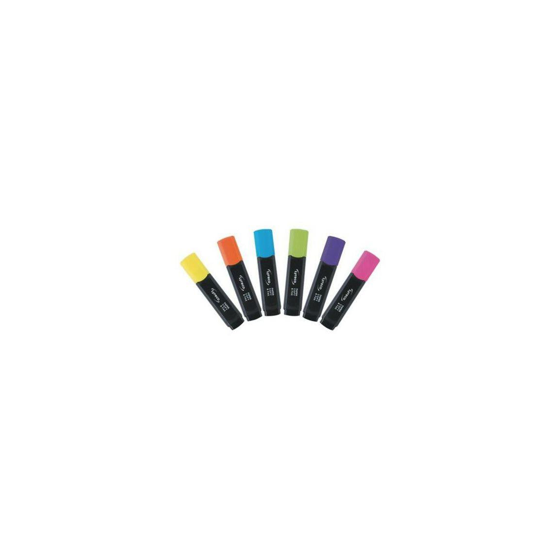 Highlighter LYRECO 2-5mm 6/pack