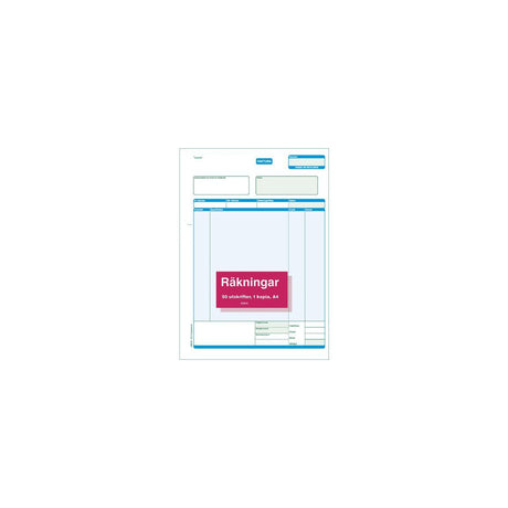 Invoice form A4 2x50 sheets