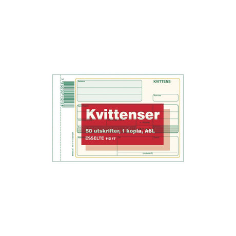 Receipt form A6L 2x50 sheets copy