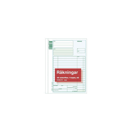 Form bill with copy A5 50 sheets