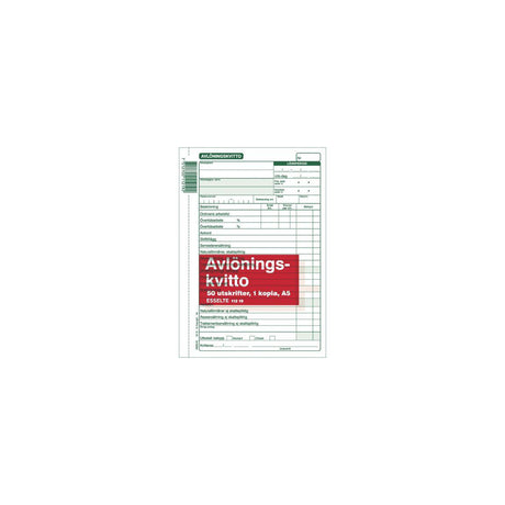 Payroll receipt form A5 50 sheets mcopy
