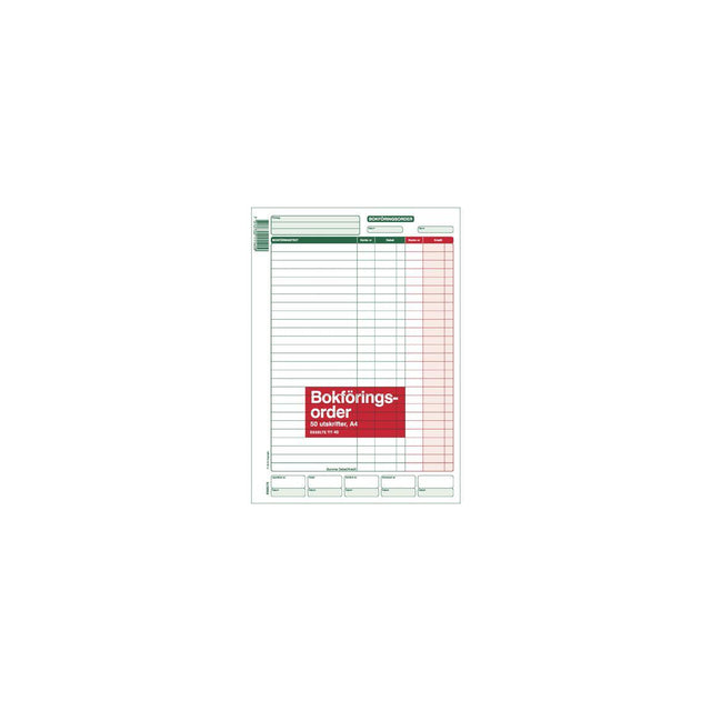 Accounting order form A4 50 sheets