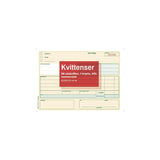 Receipt form numbered A5L 2x50 sheets