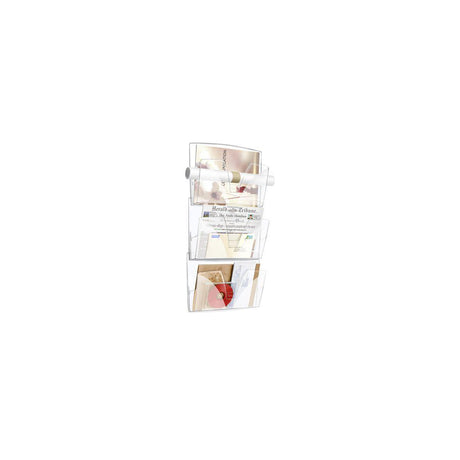 Blank tray LYRECO 3-compartment transparent