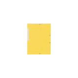 Rubber band folder LYRECO map A4 yellow 10/pack