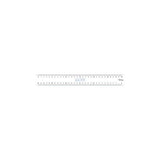 Ruler LYRECO with 2 dimensions 30cm crystal clear
