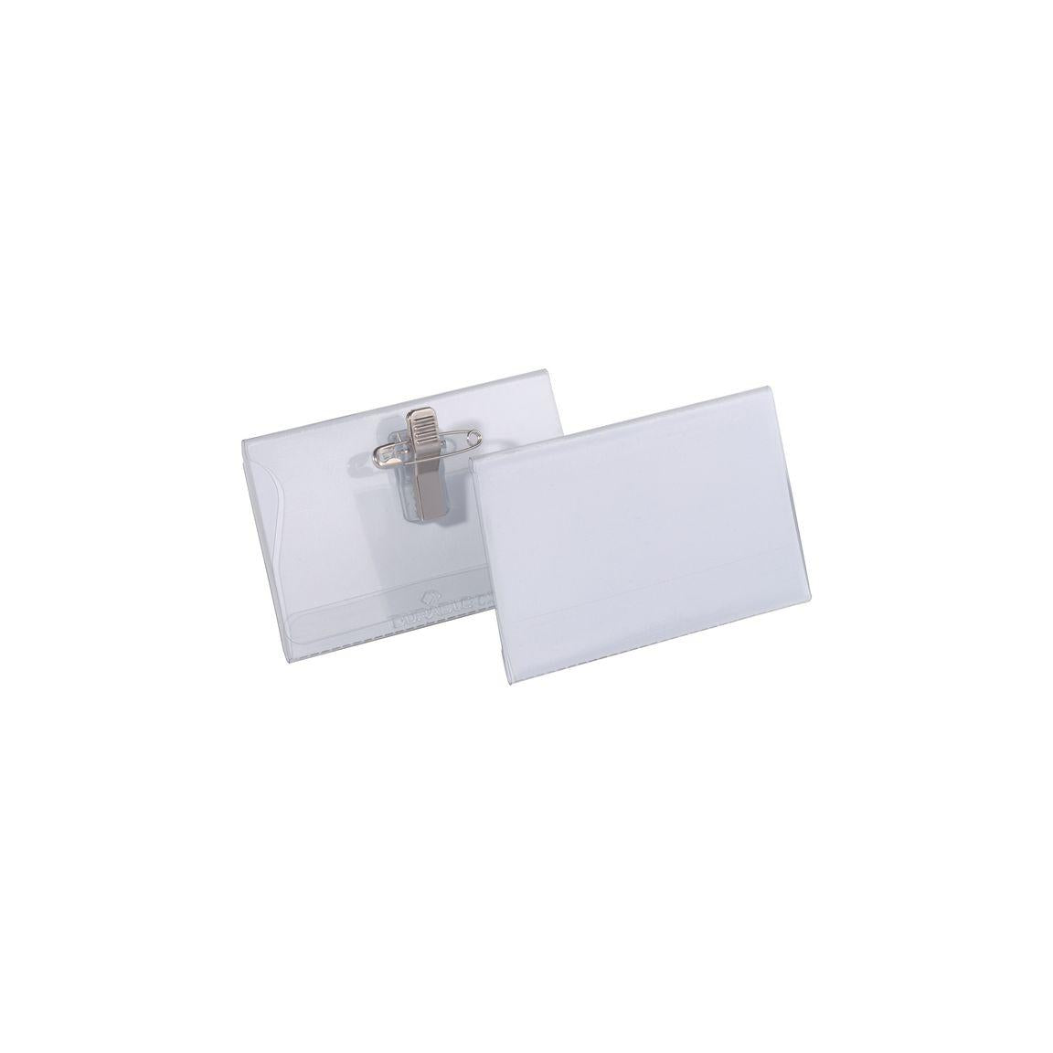 Nameplate 54x90 with pin/clip 50/pc