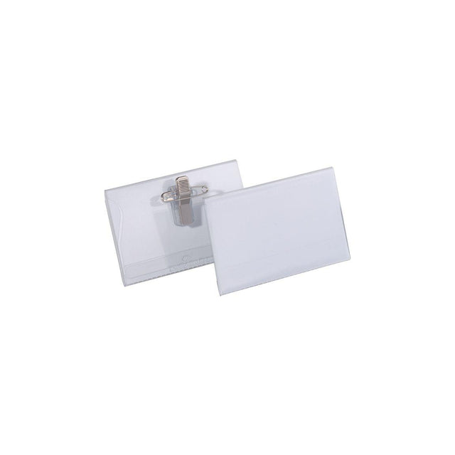 Nameplate 54x90 with pin/clip 50/pc