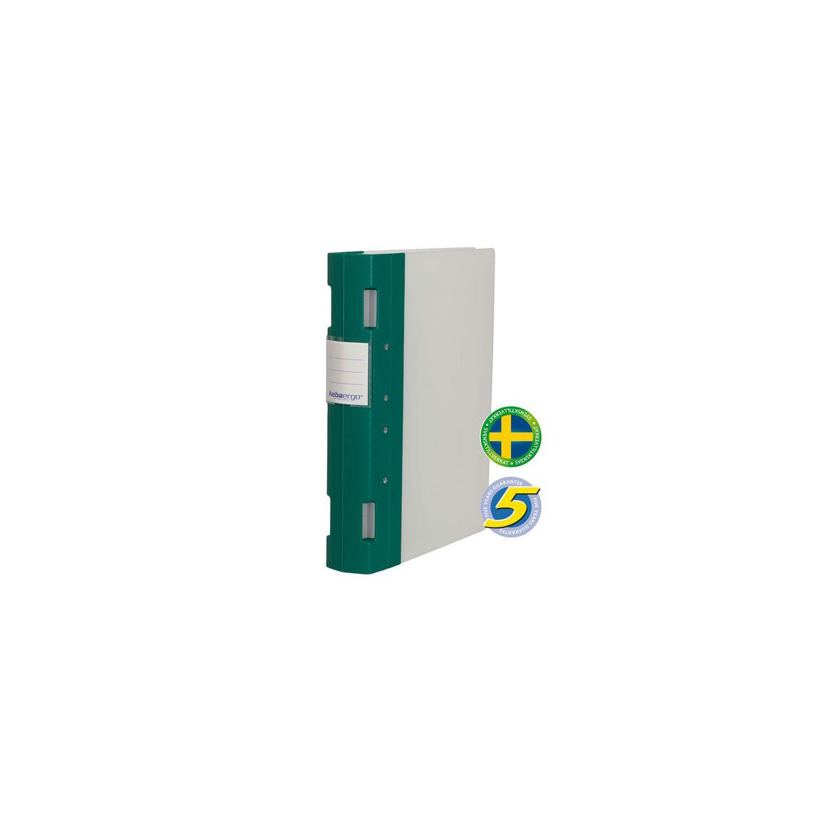 KEBAErgo A4 55mm green/neutral forked binder