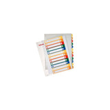 Plastic register ESSELTE PP A4+ 1-12 colours