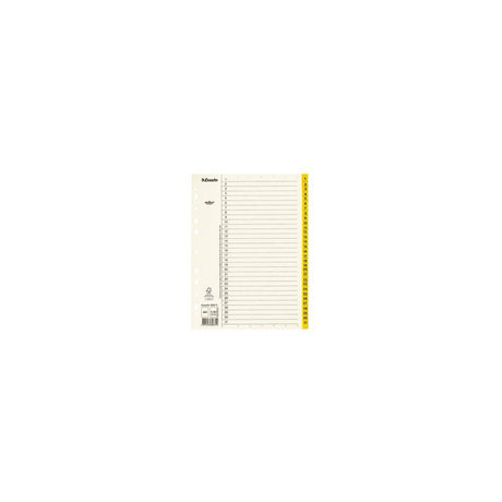 Cardboard register Servo A4 1-31 yellow tab
