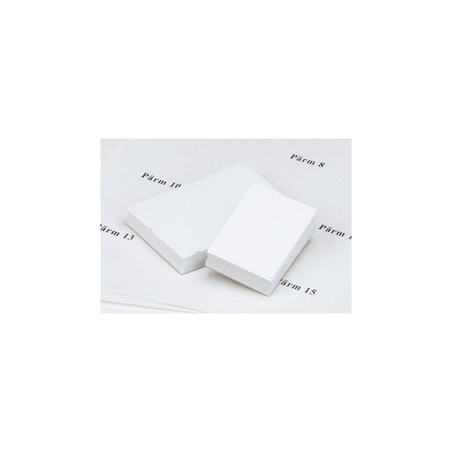 Label insert binder 60mm white 100/pc