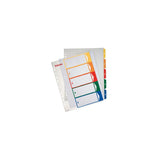 Plastic register ESSELTE PP A4+ 1-5 colours