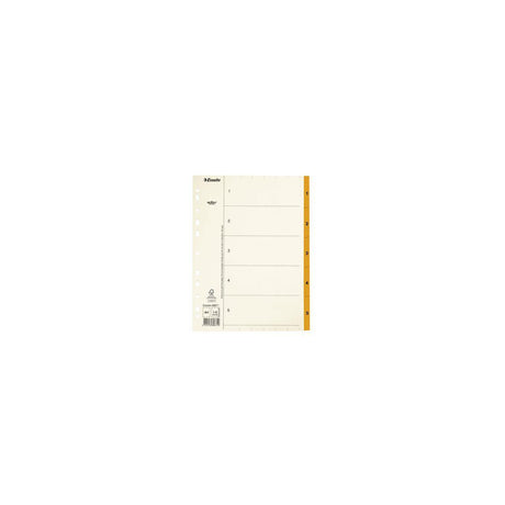 Cardboard register Servo A4 1-5 orange tab