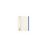 Cardboard register Servo A4 1-10 blue tab