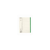 Cardboard register Servo A4 1-12 green tab