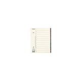 Cardboard register Servo System A4+ 1-12 grey