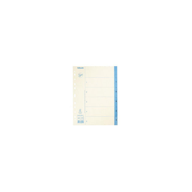 Card index JOPA A4 1-5 white/blue