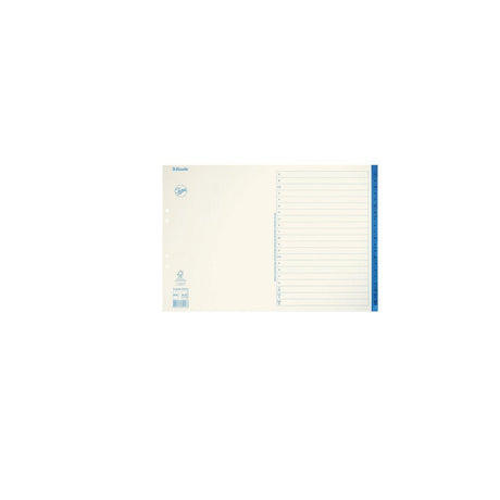 Cardboard index JOPA A3L A-Z white/blue
