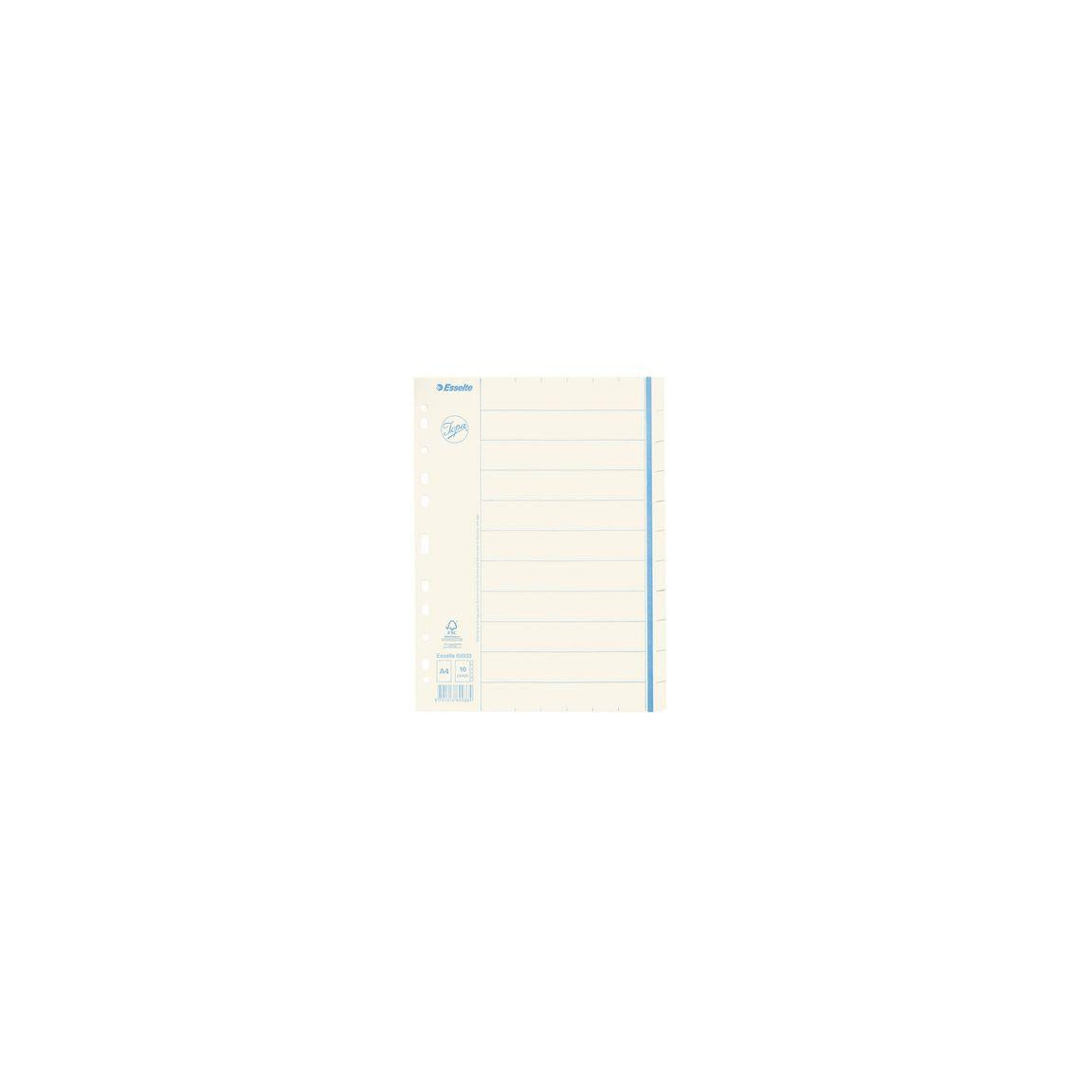 Cardboard register JOPA A4 10 tab otr.