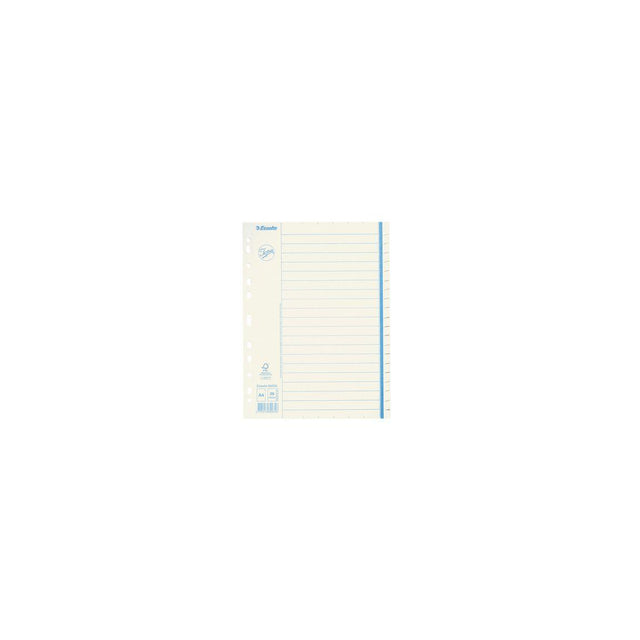 Cardboard register JOPA A4 20 tab otr.