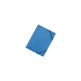 Rubber band folder presspan A4 blue