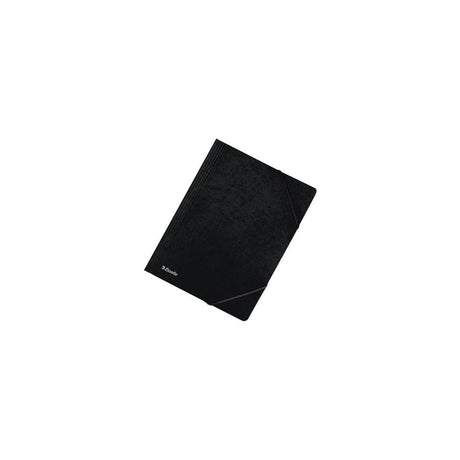 Rubber band folder presspan A4 black