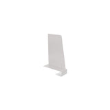 Bookend with shelf clamp on left white