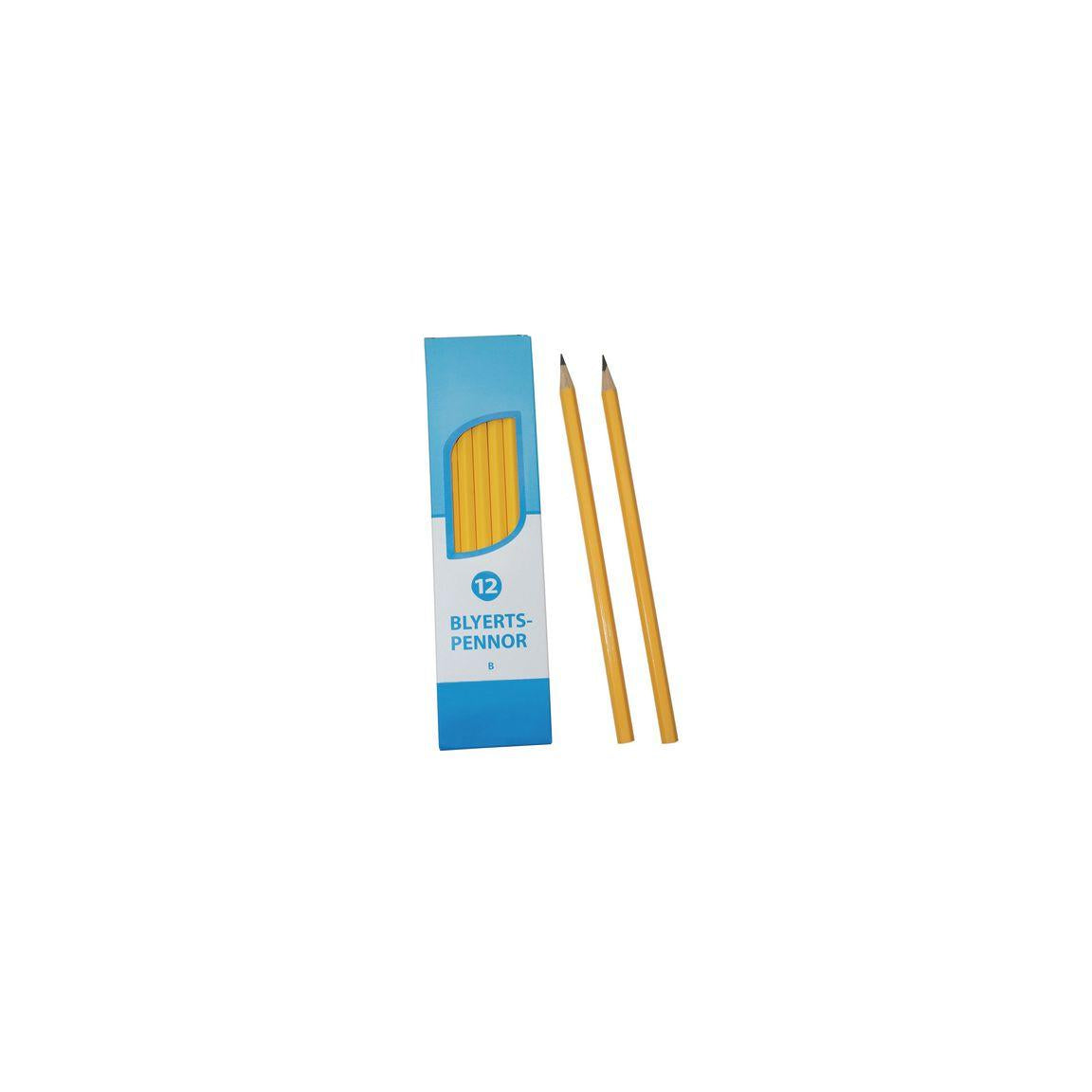 Pencil polished B 12/pack