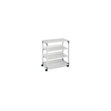Multifunctional shelf 4 shelves with wheels