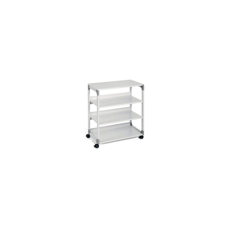 Multifunctional shelf 4 shelves with wheels