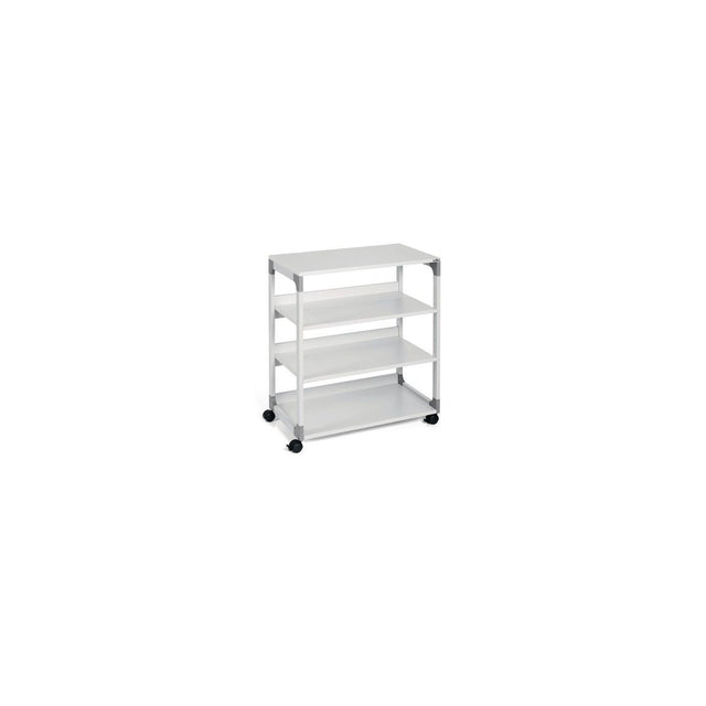 Multifunctional shelf 4 shelves with wheels