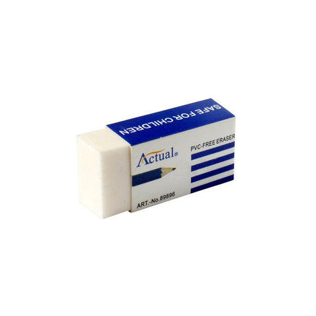 Bicycle eraser ACTUAL 42x11x19mm white 30/pc