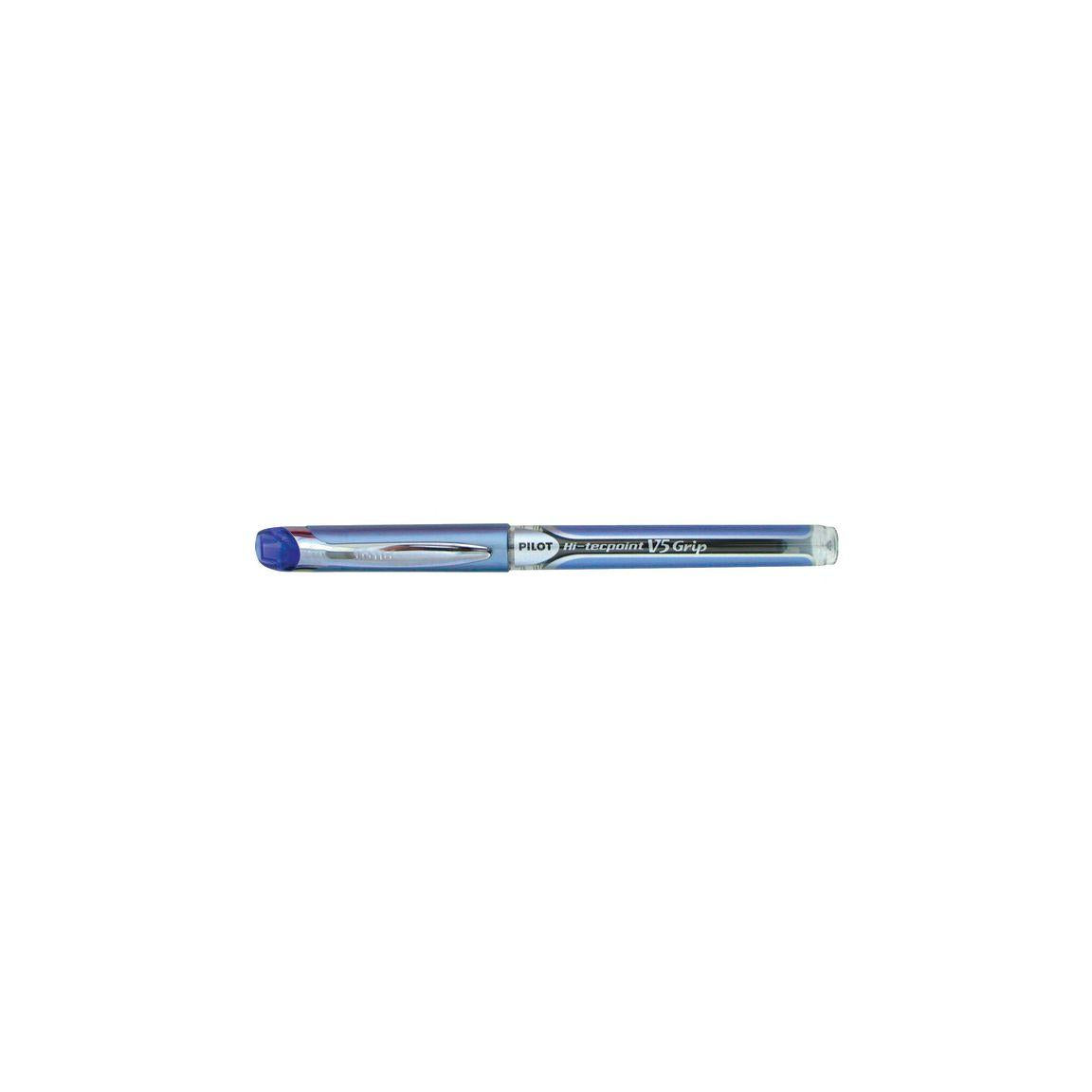 Ink ballpoint pen PILOT Hi-Tec V5 Grip blue