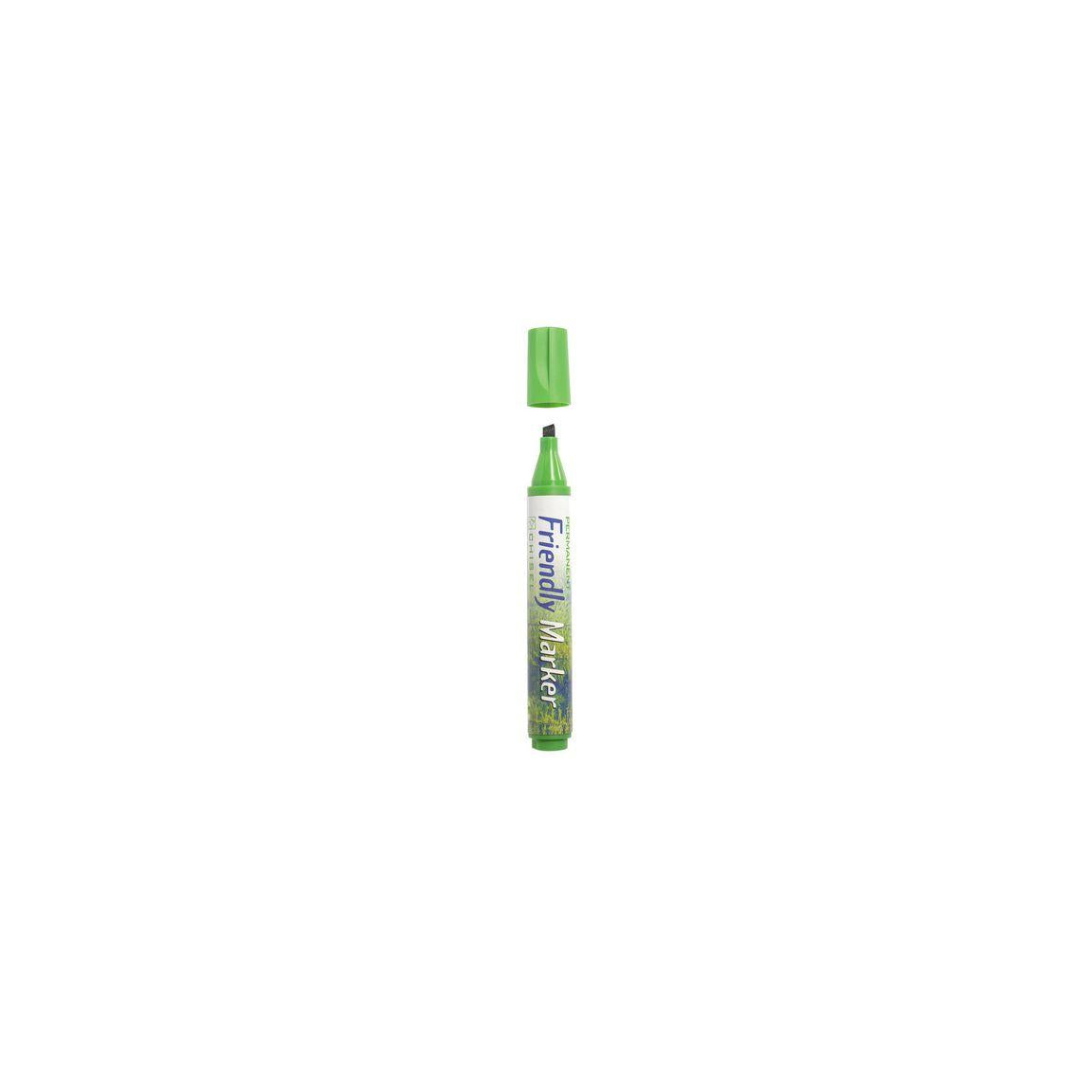 Labelling pen FRIENDLY oblique green