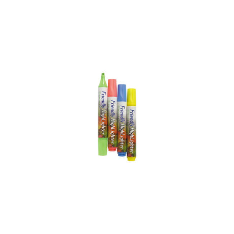 Highlighter FRIENDLY oblique 4/pack