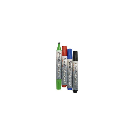 Whiteboard pen FRIENDLY round 4/pc