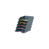 Letter tray DURABLE Varicolor A4 grey 5/pc