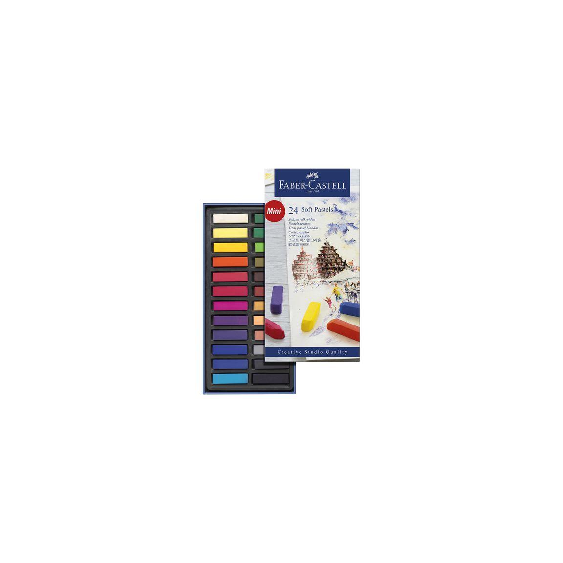 Dry pastel crayons FABER 24 colours