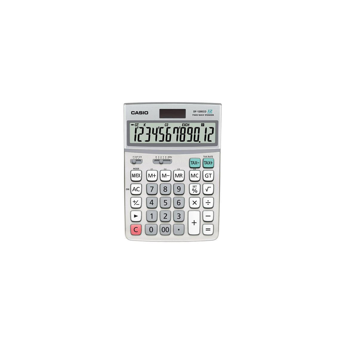 Desktop calculator CASIO DF-120ECO grey